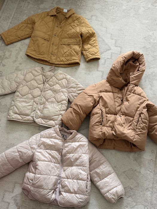 4 куртки для девочки от 3 до 6 лет