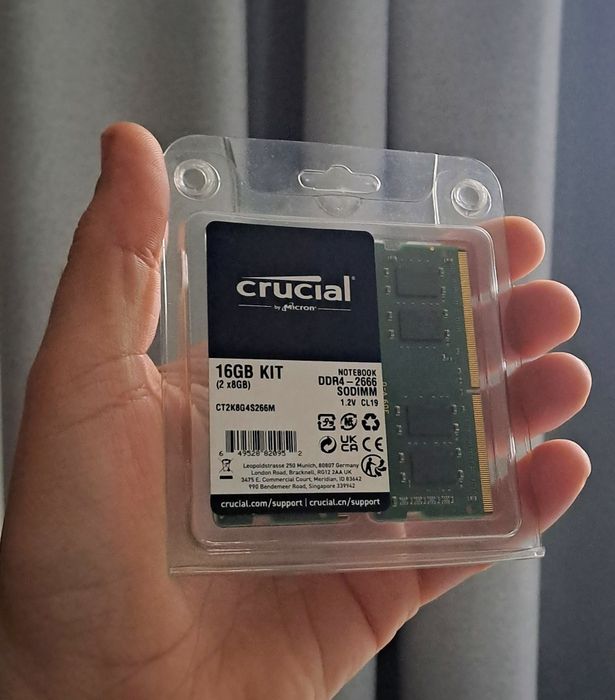 Kit Memorie laptop Crucial 16GB DDR4 2666 sodimm (2x8GB)