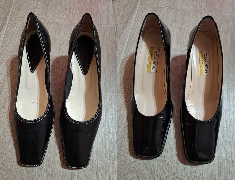 Papuci dama din piele naturala Oscar Novo si Mafer. Made in Italy.