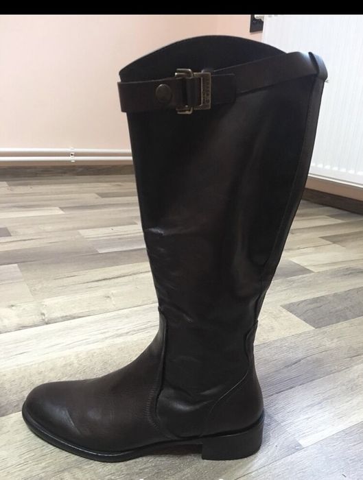 Cizme piele manufacture d’Essai originale 38 cisme maro noi ghete