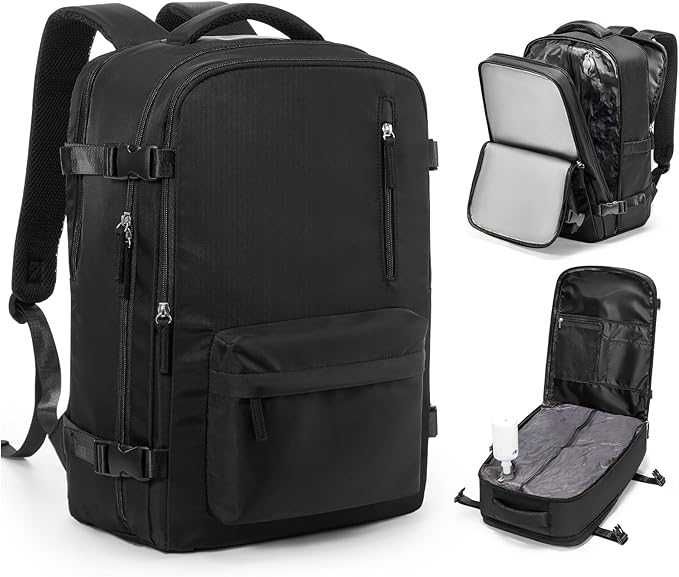 Rucsac calatorie avion cu vacuum, 47x22x31cm, NOU, Factura