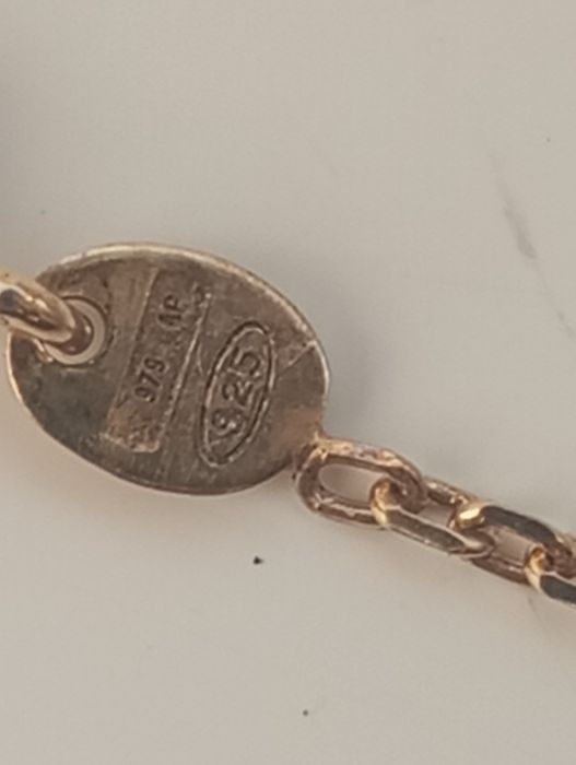 Colier argint 925 placat cu aur