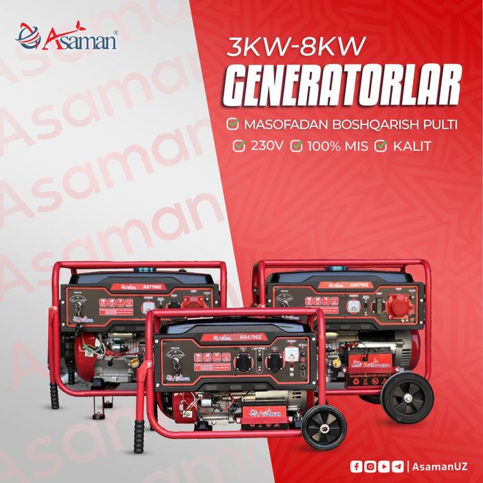 Generator 3kw kalitli