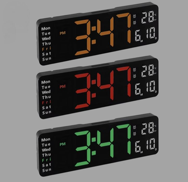 Электронный часы с пультом управлением модель 6629