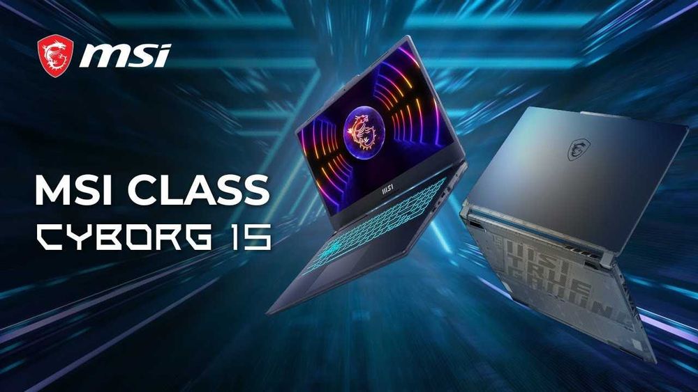 MSI CYBORG 15 Core i7-13620H озу16гб 512 ssd Nvidio RTX 4050
