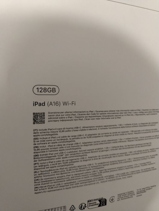iPad A16 128 GB Wi Fi
