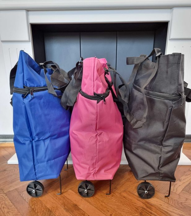 Geanta universala, reglabila cu roti pliabile, poseta, cos, troller