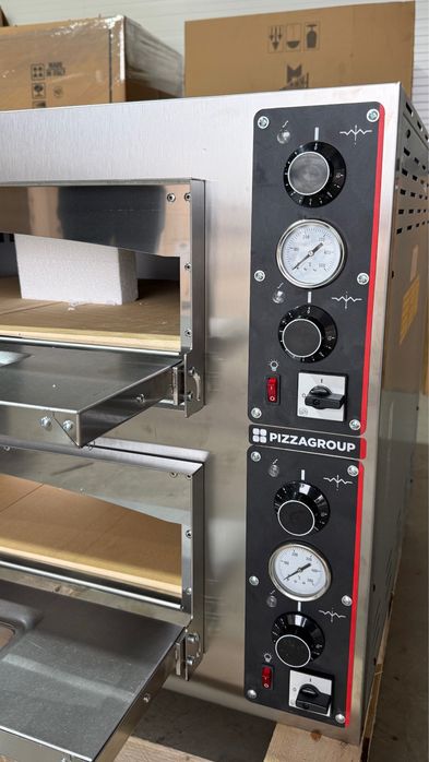 Cuptor pizza Pizzagroup Italia 4 + 4  cu suport, NOU, garantie