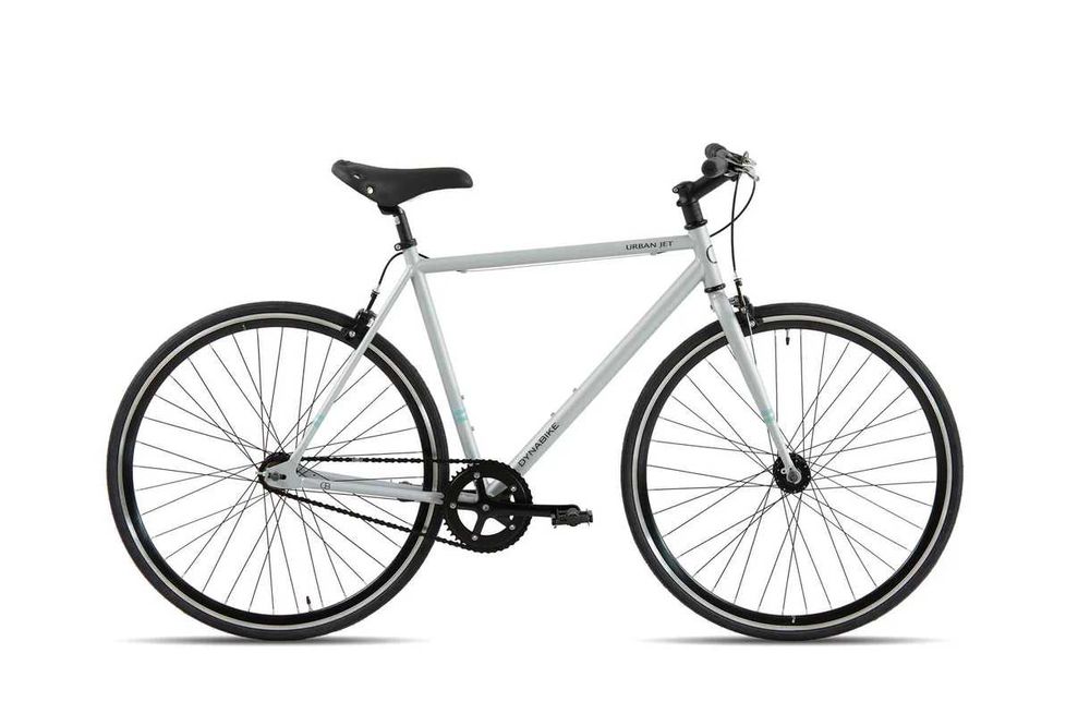 Мъжки градски велосипед Dynabike Urban Jet Fixie R59 28'', сив