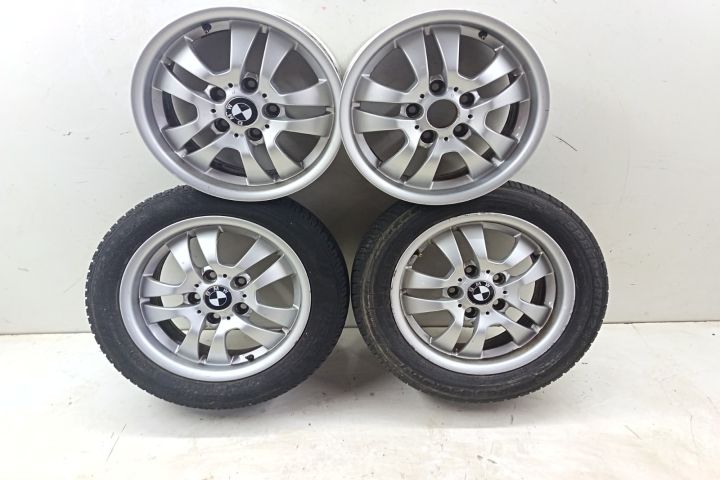 Set jante aliaj 2 anvelope 205/55R16 91H M+S Fulda 7JX16EH2 5X120 BMW
