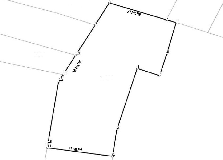 Teren intre Case 1247 mp - oras Magurele, Str Chirca