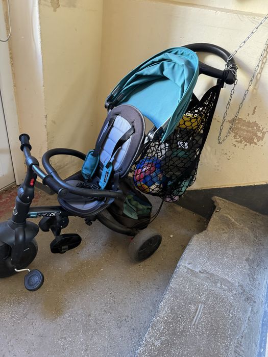 Tricicleta multifunctionala Coccolle Alegra Turquoise tide