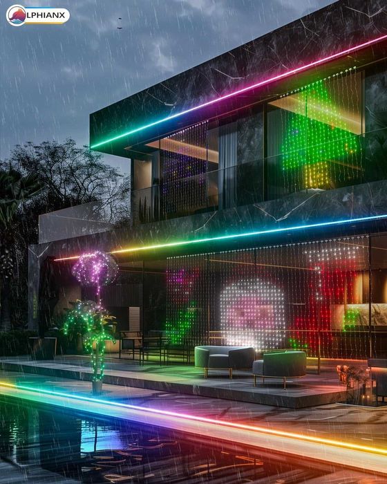 Светлина завеса с Wifi 540LEDs 1.50 x 2 м - програмируема Lphianx