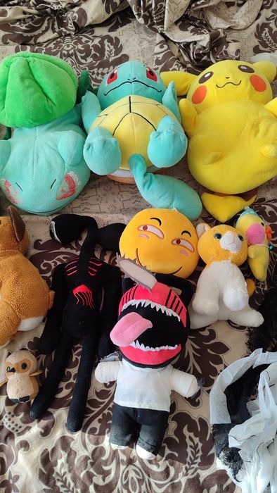 Игрушки мягкие разные