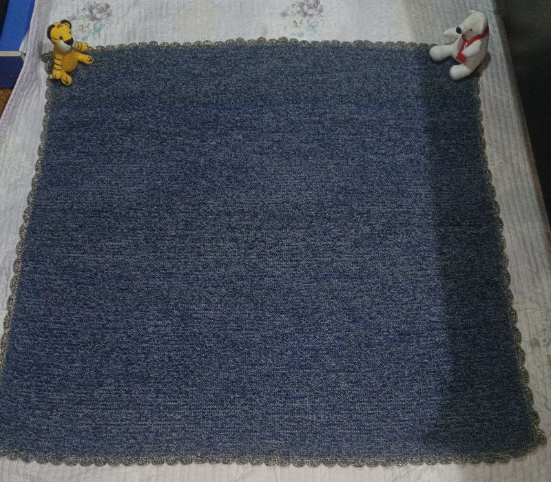 Вязаные теплые коврики