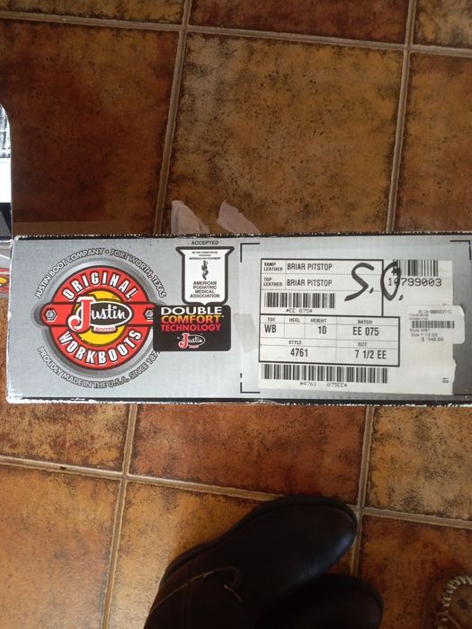 Cizme originale Justin,piele