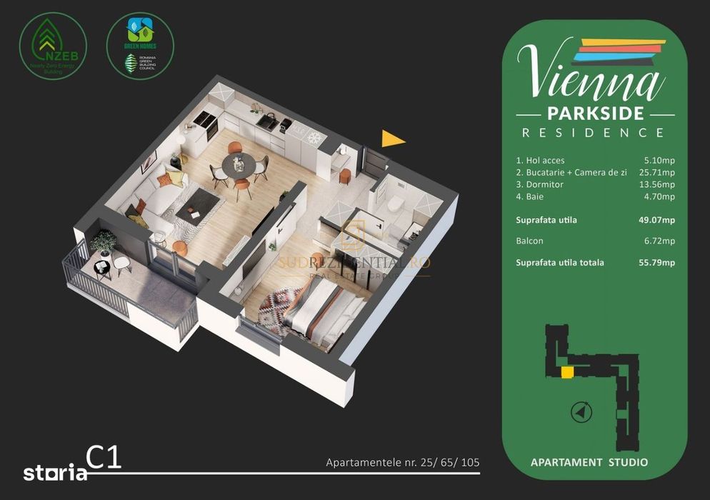 Apartament 2 camere, langa Parc Tudor Arghezi, Metalurgiei, Sector 4 - Vedere 6