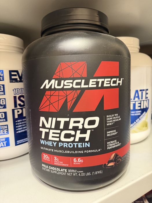 Протеин Nitro Tech, Muscle Tech, USA, белок, гейнер, креатин, bcaa