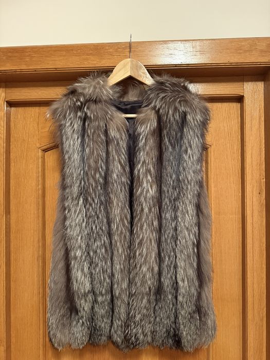 Vesta blana vulpe argintie