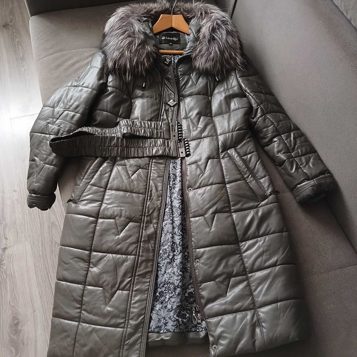 Продам пальто зимнее (экокожа)