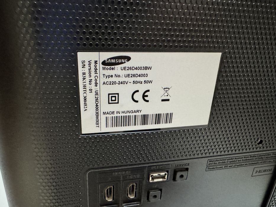 Televizor LED Samsung 26” (66 cm), HD Ready, 2x HDMI, USB