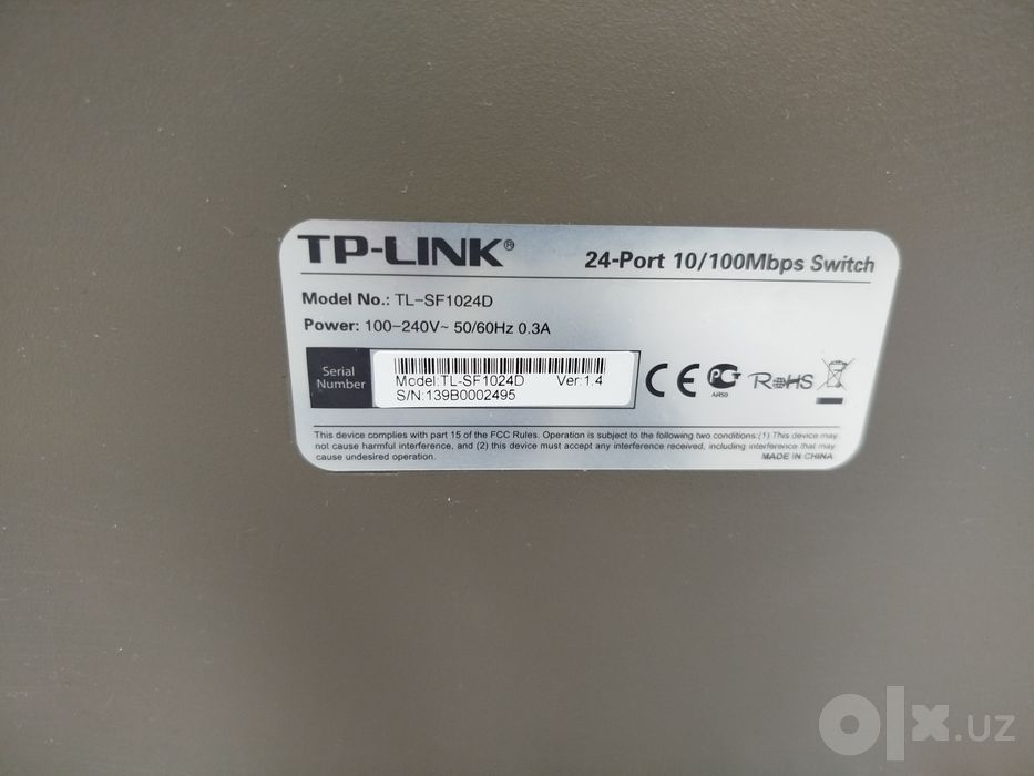 TP-LINK TL-SF1024D 24 talik swich sotiladi