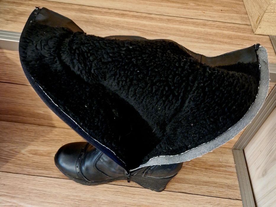 Топли ботуши естестева кожа