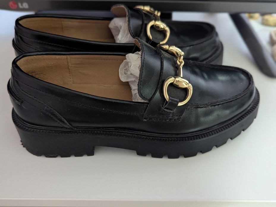 Кожени лоуфъри  h&m