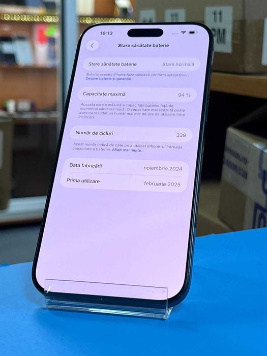 Apple iPhone 16 Pro Max 100% 256GB, Garantie 12 luni | Lensun