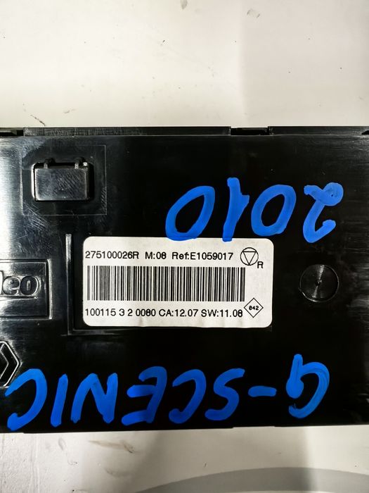 Управление климатроник Renault Grand Scenic/Рено Гранд Сценик 2010г