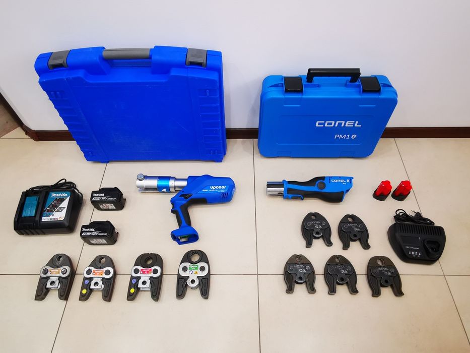 Pistol cuie beton - lemn / Presa setizare