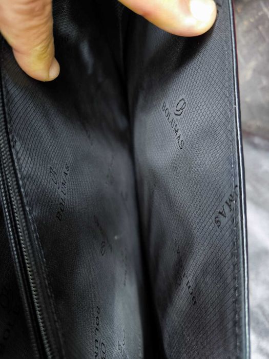 Geanta business piele neagra