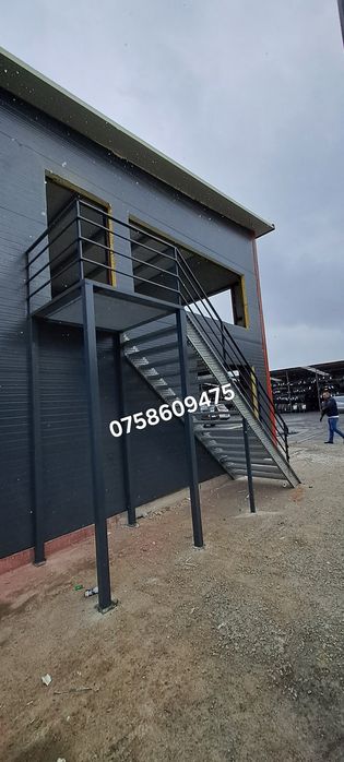 Scări metalice zincate 120x27