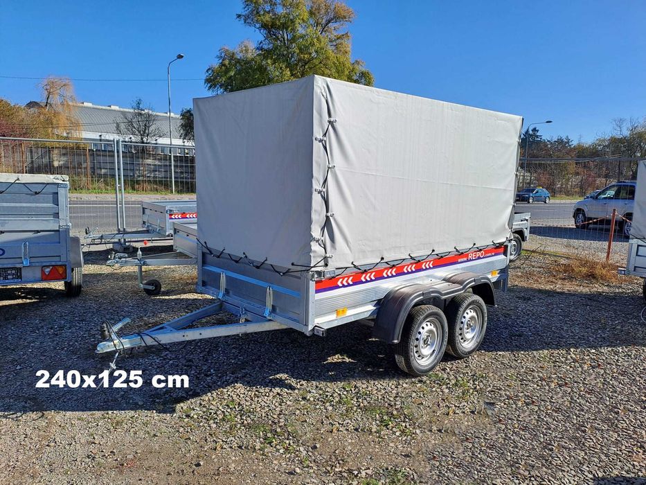 Remorca 750 kg 2 Axe  240x125x39 cm