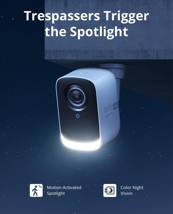 Kit supraveghere video Eufy S300(eufy cam 3c) 2 camere si spatiu stoca