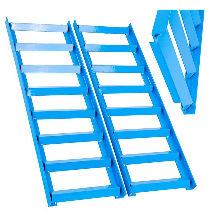 Set 2 prelungiri rampa auto din otel 80 cm pentru masini cu garda joas