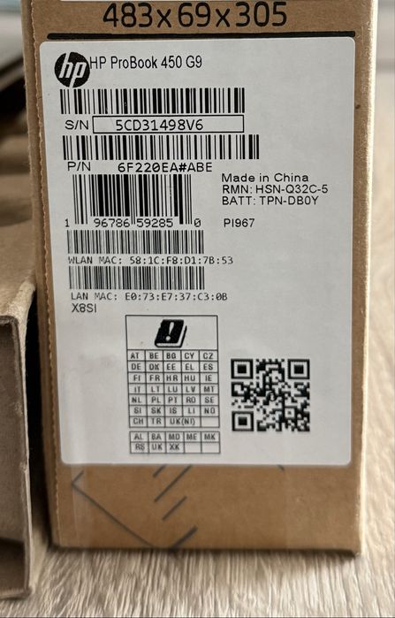 Laptop HP ProBook 450 G9
