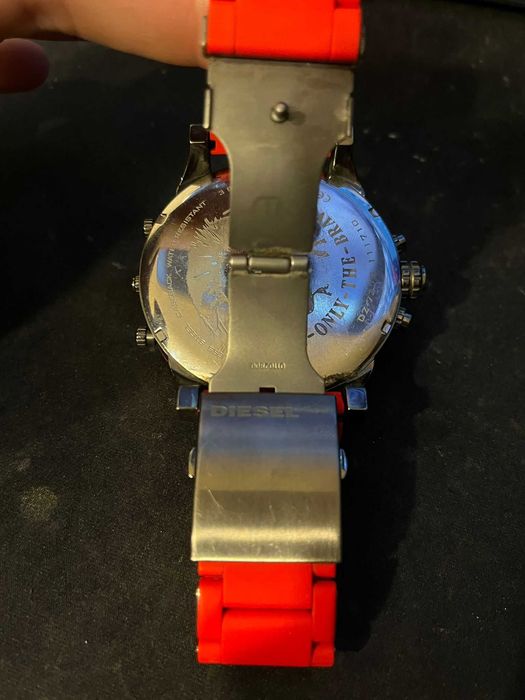 Diesel Men's Mr. Daddy 2.0 Two-Hand Red Steel Watch