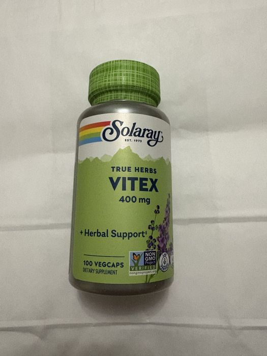 True Herbs, витекс, 400мг, 100 растительных капсул