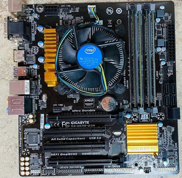 Placa de baza cu i3 4170 3.7GHz si 16Gb DDR3 Kingston