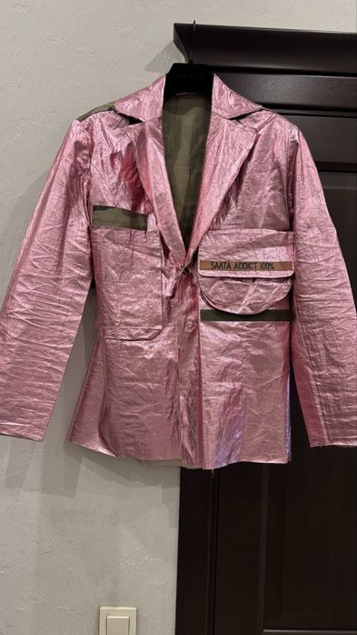 Пиджак из метализированого льна от Казахстанкого бренда Salta