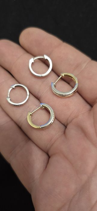 Cercei aur și diamante