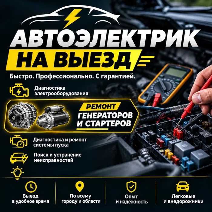Автоэлектрик на выезд. Ремонт генератора, стартера.