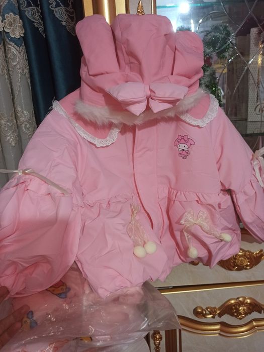 Детская куртка розовая