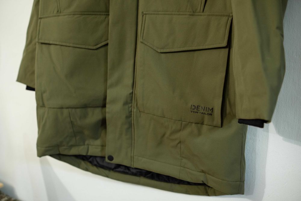Geaca lunga de iarna, noua, Tom Tailor Denim, marimea L