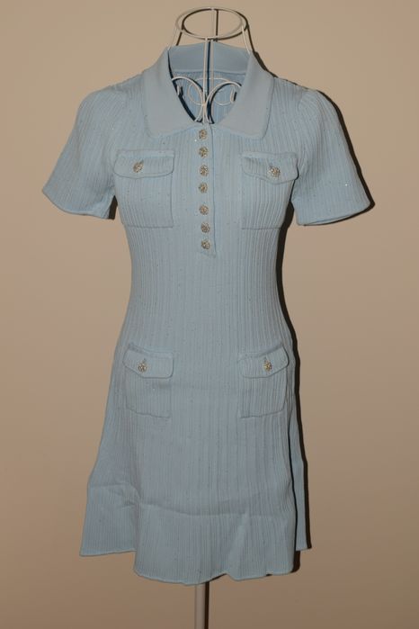 Дамска светло синя рокля