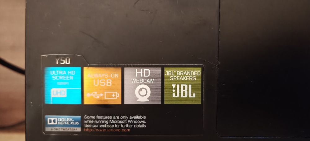 Lenovo Y50:70 16 RAM 512GB SSD