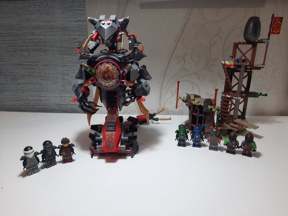 Аналог LEGO Ninjago 70626 Железные удары судьбы + фигурки