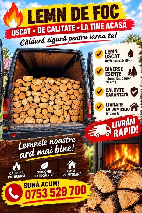 Lemne de foc de vanzare