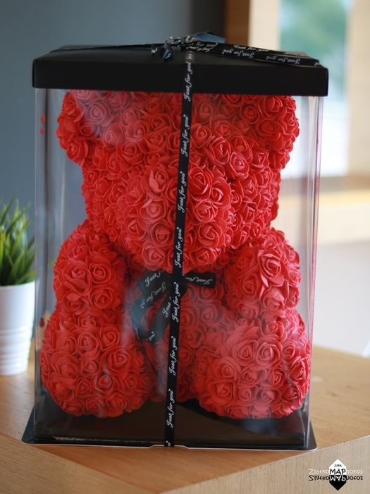 Мече изработено от рози перфектният подарък / Rose bear / Мече от Рози